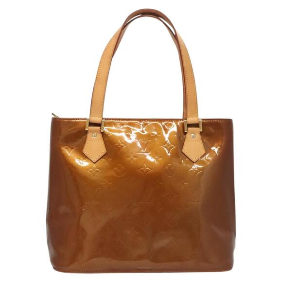LOUIS VUITTON Monogram Vernis Houston Hand Bag Bronze M91122 - Picture 2 of 13